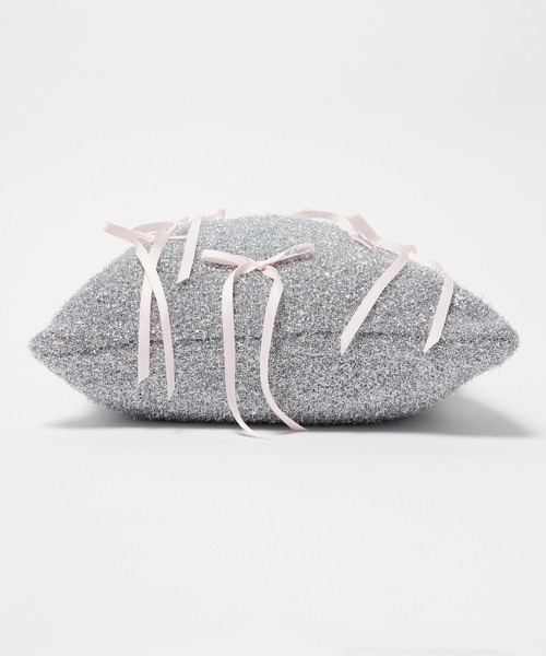 Chick（チック）の「リボン付きラメショルダーバック（トートバッグ・レディース・シルバー・FREE）」の7枚目の写真