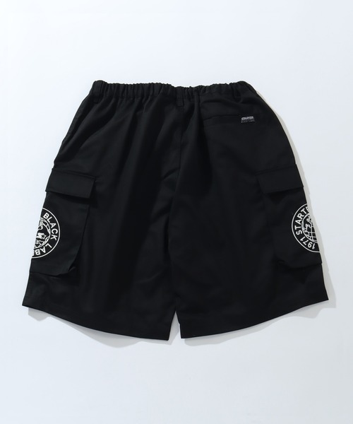 STARTER BLACK LABEL(スターターブラックレーベル)の「【STARTER /スターター】TCツイルワイドハーフカーゴパンツ(カーゴパンツ・メンズ・パープル/グリーン/ブラック/オフホワイト・M/L/XL)」の6枚目の写真