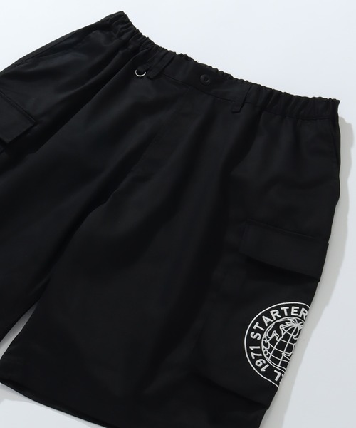 STARTER BLACK LABEL(スターターブラックレーベル)の「【STARTER /スターター】TCツイルワイドハーフカーゴパンツ(カーゴパンツ・メンズ・パープル/グリーン/ブラック/オフホワイト・M/L/XL)」の10枚目の写真