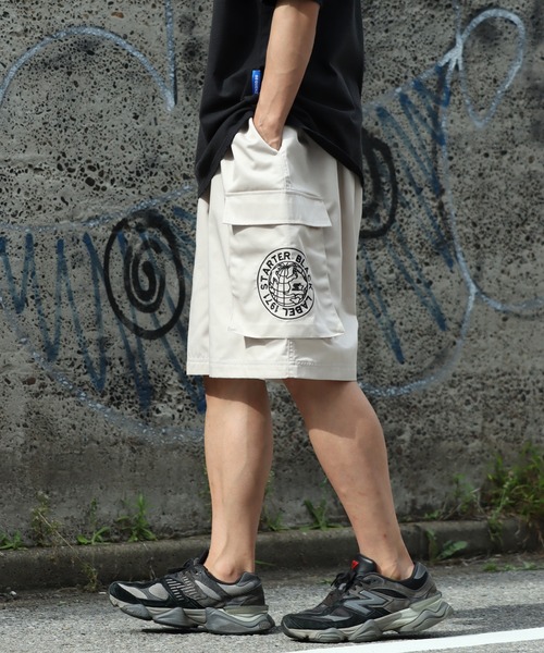 STARTER BLACK LABEL(スターターブラックレーベル)の「【STARTER /スターター】TCツイルワイドハーフカーゴパンツ(カーゴパンツ・メンズ・パープル/グリーン/ブラック/オフホワイト・M/L/XL)」の22枚目の写真