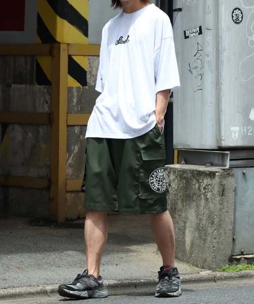 STARTER BLACK LABEL(スターターブラックレーベル)の「【STARTER /スターター】TCツイルワイドハーフカーゴパンツ(カーゴパンツ・メンズ・パープル/グリーン/ブラック/オフホワイト・M/L/XL)」の19枚目の写真
