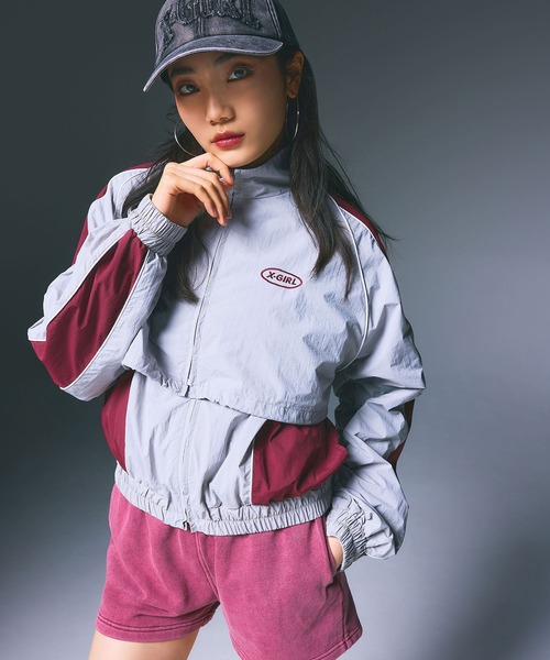 X-girl（エックスガール）の「SWEAT SHORT PANTS（スウェットパンツ・レディース・ブラック/ブラウン/バーガンディー・S/M）」の5枚目の写真