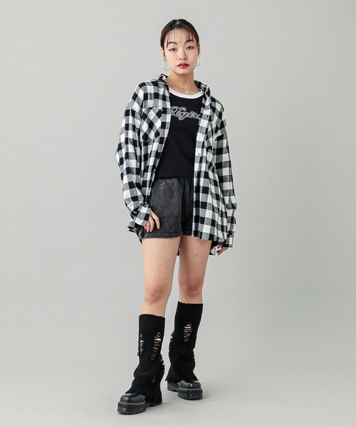 X-girl（エックスガール）の「SWEAT SHORT PANTS（スウェットパンツ・レディース・ブラック/ブラウン/バーガンディー・S/M）」の22枚目の写真