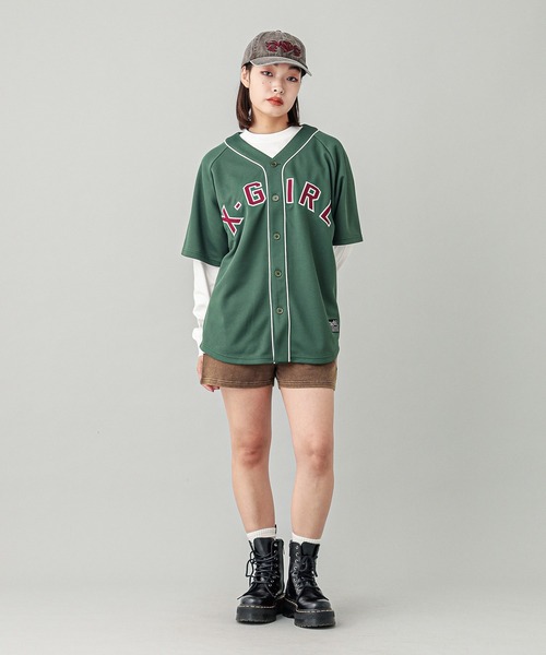 X-girl（エックスガール）の「SWEAT SHORT PANTS（スウェットパンツ・レディース・ブラック/ブラウン/バーガンディー・S/M）」の7枚目の写真