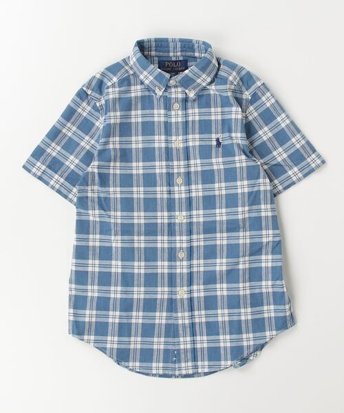 POLO RALPH LAUREN CHILDRENSWEAR(ポロ ラルフ ローレン チルドレンズウェア)の「チェック コットン ショートスリーブ シャツ(シャツ/ブラウス・キッズ・マルチ・M/L/XL/S)」の3枚目の写真