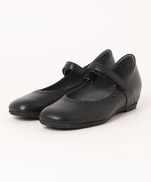 【美品】アシックスウォーキング リボン パンプス 千鳥柄 ブラック 黒 人気 M ランウォーク レディース 2E 1．5cmヒール | ASICS