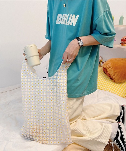 Teem Store(チームストア)の「総柄シアー ハンド トート(トートバッグ・レディース・その他1/その他2・F)」の5枚目の写真