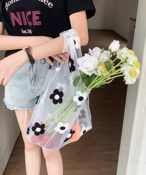 Teem Store(チームストア)の「総柄シアー ハンド トート(トートバッグ・レディース・その他1/その他2・F)」の18枚目の写真