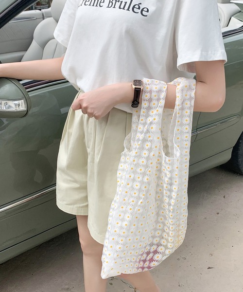 Teem Store(チームストア)の「総柄シアー ハンド トート(トートバッグ・レディース・その他1/その他2・F)」の4枚目の写真