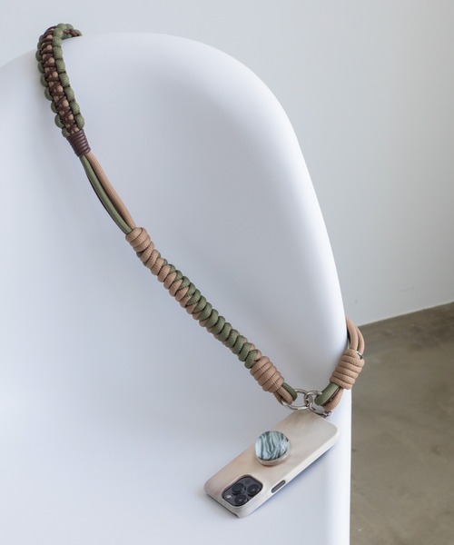 VACANCY（ヴァカンシー）の「MIXロープスマホストラップ/ショルダーストラップ（スマホグッズ・レディース・ベージュ/ブルー・FREE）」の2枚目の写真