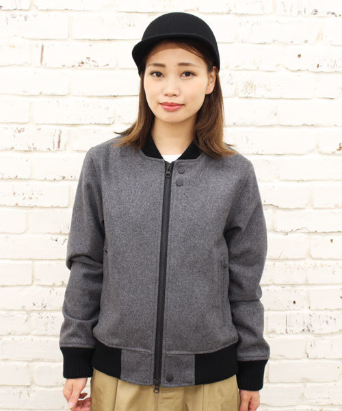 CIAOPANIC(チャオパニック)の「【Ciaopanic】【TOOL】 メルトンZIPブルゾン(スタジャン・レディース・グレー/ブラウン/ネイビー・FREE)」の9枚目の写真