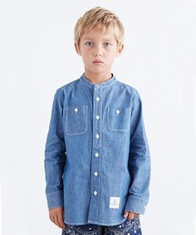 Smoothy（スムージー）の「Smoothy Stand up collar Long Sleeves / スムージー スタンドカラーロングシャツ（シャツ/ブラウス）」