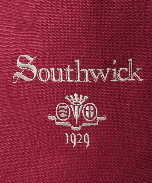 SOUTHWICK(サウスウィック)の「Southwick: Gate Label ロゴ キャンバス トート バッグ(トートバッグ・メンズ・コバルトブルー/エンジ/ダークグリーン/キャメル/ブラック・ONE SIZE)」の9枚目の写真