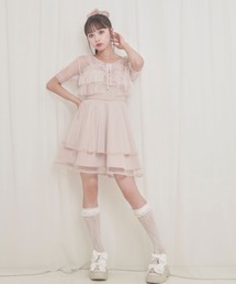 チュールガウンキャミワンピセット