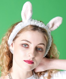 ankoROCK（アンコロック）の「an meets zakka もこもこうさぎ耳ヘアバンド / レディース アニマル 耳付き ウサ耳（ヘアバンド・レディース）」