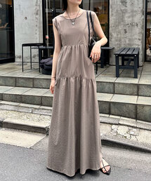 mystic | 【3サイズ展開】ドロストノースリワンピース(ワンピース)