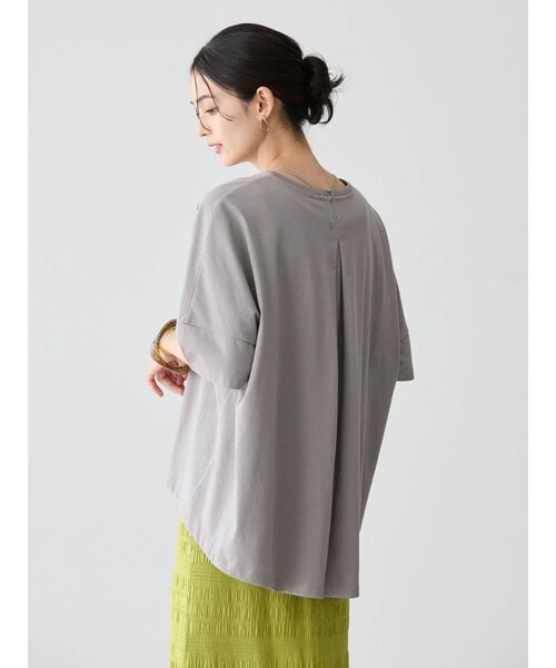 AMERICAN HOLIC(アメリカンホリック)の「接触冷感バックタックカットプルオーバー(Tシャツ/カットソー・レディース・グレー/ホワイト/サックスブルー/ブラック/イエロー・L/M)」の19枚目の写真
