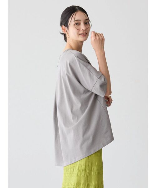 AMERICAN HOLIC(アメリカンホリック)の「接触冷感バックタックカットプルオーバー(Tシャツ/カットソー・レディース・グレー/ホワイト/サックスブルー/ブラック/イエロー・L/M)」の22枚目の写真