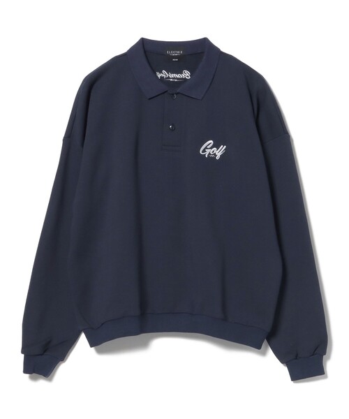 BEAMS GOLF(ビームスゴルフ)の「【別注】ELECTRIC GOLF / ダッド ポロカラー スウェットシャツ(スウェット・メンズ・ネイビー/チャコールグレー・MEDIUM/X-LARGE/LARGE)」の10枚目の写真