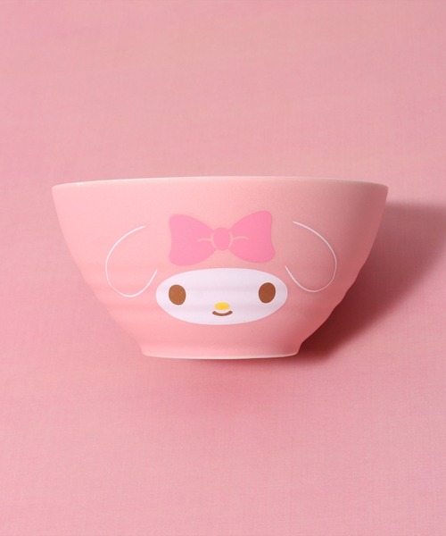 sanrio（サンリオ）の「(SK)【sanrio】キャラクター フェイス 陶器製 茶碗[12.1cm/320ml]（食器・レディース・ブラック系/アイボリー系/ピンク系・ONE SIZE）」の3枚目の写真