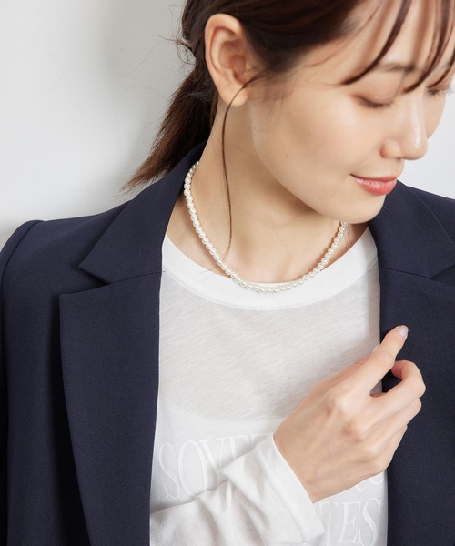 ROPE' PICNIC（ロペピクニック）の「パールショートネックレス（ネックレス・レディース・ゴールド・FREE）」の7枚目の写真