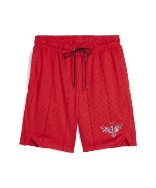 PUMA(プーマ)の「PUMA MELO ALWAYZ ON SHORT(プーマ メロ オールウェイズ オン ショーツ)(その他パンツ・メンズ・レッド系/ブラック系・X-LARGE/LARGE/MEDIUM)」の1枚目の写真