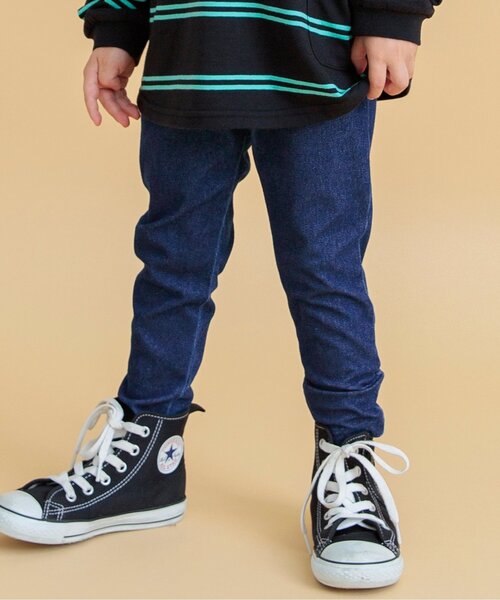 BREEZE（ブリーズ）の「DAISUKI パンツ 9分丈（その他パンツ・キッズ・ダークブルー/チェック/ブラック/ライトグレー/ライム/オレンジ/ブルー/ラベンダー/ミント/エメラルド/ネイビー/ブラウン/レッド/グレー・90/100/110/120/80/130/70）」の8枚目の写真