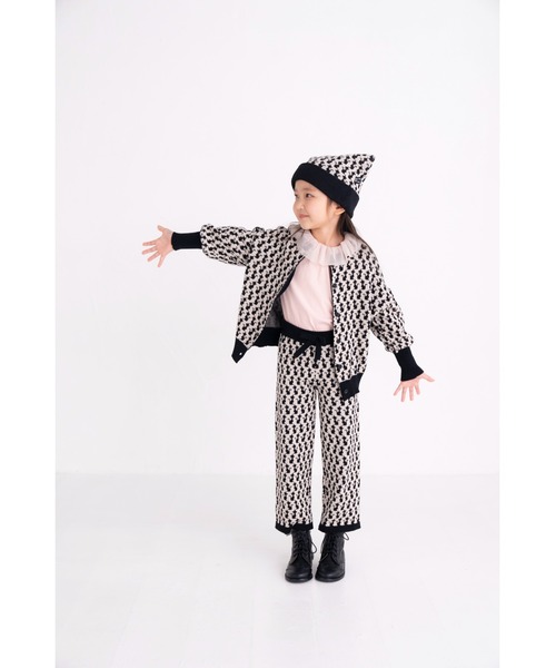nino（ニノ）の「ＫＮＩＴＣａｔジャガードロングパンツ（その他パンツ・キッズ・ブラック/エメラルド・90cm/110cm/100cm/120cm）」の14枚目の写真