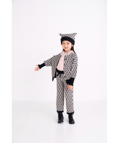 nino（ニノ）の「ＫＮＩＴＣａｔジャガードロングパンツ（その他パンツ・キッズ・ブラック/エメラルド・90cm/110cm/100cm/120cm）」の15枚目の写真
