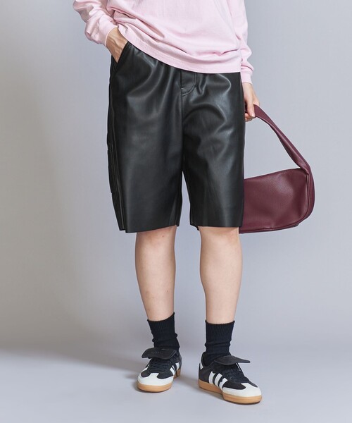 BEAUTY&YOUTH UNITED ARROWS(ビューティーアンドユースユナイテッドアローズ)の「レザーライク ハーフパンツ(その他パンツ・レディース・ブラック/ダークグレー・S/M)」の13枚目の写真