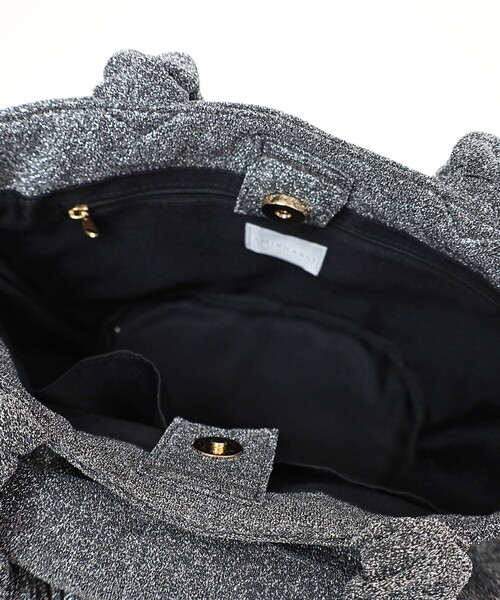 SMIR NASLI(サミールナスリ)の「ラメリボンバッグ(ハンドバッグ・レディース・ブラック/シルバー/ゴールド・FREE)」の17枚目の写真