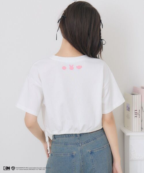ems excite(エムズエキサイト)の「パワーパフガールズ/ドロストT(Tシャツ/カットソー・レディース・オフホワイト/ピンク・FREE)」の6枚目の写真