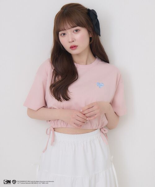 ems excite(エムズエキサイト)の「パワーパフガールズ/ドロストT(Tシャツ/カットソー・レディース・オフホワイト/ピンク・FREE)」の11枚目の写真