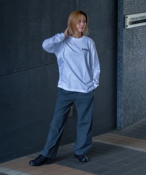 THRASHER(スラッシャー)の「MULTI.E GONZ L/S T-SHIRTS/スラッシャーリラックスフィットGONZマルチグラフィックバックプリントロングTシャツ(Tシャツ/カットソー・メンズ・ホワイト/ミックスグレー/ブラック・MEDIUM/XX-LARGE/X-LARGE/LARGE)」の5枚目の写真