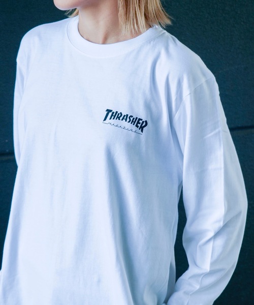 THRASHER(スラッシャー)の「MULTI.E GONZ L/S T-SHIRTS/スラッシャーリラックスフィットGONZマルチグラフィックバックプリントロングTシャツ(Tシャツ/カットソー・メンズ・ホワイト/ミックスグレー/ブラック・MEDIUM/XX-LARGE/X-LARGE/LARGE)」の13枚目の写真
