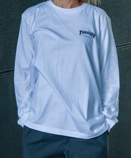 THRASHER(スラッシャー)の「MULTI.E GONZ L/S T-SHIRTS/スラッシャーリラックスフィットGONZマルチグラフィックバックプリントロングTシャツ(Tシャツ/カットソー・メンズ・ホワイト/ミックスグレー/ブラック・MEDIUM/XX-LARGE/X-LARGE/LARGE)」の10枚目の写真