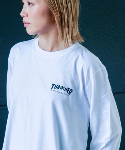 THRASHER(スラッシャー)の「MULTI.E GONZ L/S T-SHIRTS/スラッシャーリラックスフィットGONZマルチグラフィックバックプリントロングTシャツ(Tシャツ/カットソー・メンズ・ホワイト/ミックスグレー/ブラック・MEDIUM/XX-LARGE/X-LARGE/LARGE)」の12枚目の写真