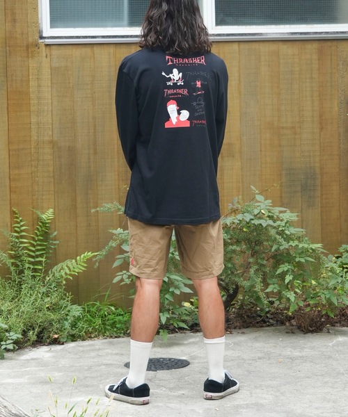 THRASHER(スラッシャー)の「MULTI.E GONZ L/S T-SHIRTS/スラッシャーリラックスフィットGONZマルチグラフィックバックプリントロングTシャツ(Tシャツ/カットソー・メンズ・ホワイト/ミックスグレー/ブラック・MEDIUM/XX-LARGE/X-LARGE/LARGE)」の15枚目の写真