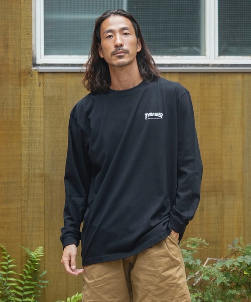 THRASHER(スラッシャー)の「MULTI.E GONZ L/S T-SHIRTS/スラッシャーリラックスフィットGONZマルチグラフィックバックプリントロングTシャツ(Tシャツ/カットソー・メンズ・ホワイト/ミックスグレー/ブラック・MEDIUM/XX-LARGE/X-LARGE/LARGE)」の16枚目の写真