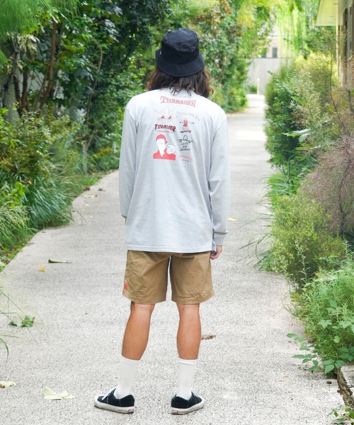 THRASHER(スラッシャー)の「MULTI.E GONZ L/S T-SHIRTS/スラッシャーリラックスフィットGONZマルチグラフィックバックプリントロングTシャツ(Tシャツ/カットソー・メンズ・ホワイト/ミックスグレー/ブラック・MEDIUM/XX-LARGE/X-LARGE/LARGE)」の22枚目の写真