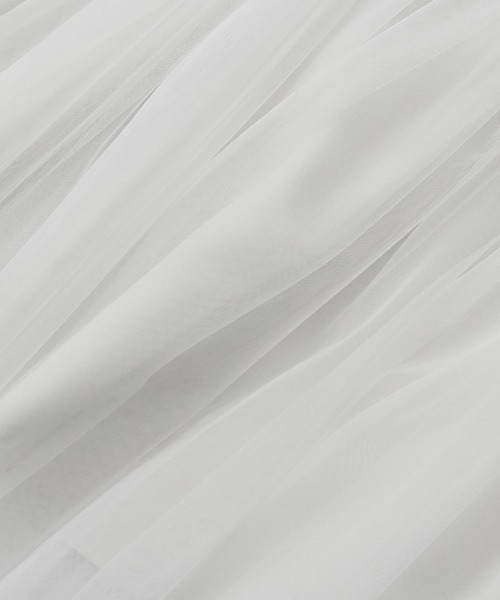 for/c（フォーシー）の「裏地取り外し可チュールスカート【サスティナブル】（スカート・レディース・ブラック/オフホワイト・M/L/LL）」の18枚目の写真