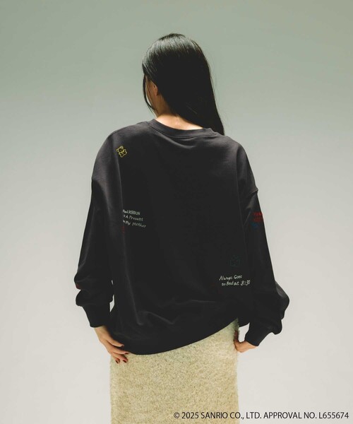 セール】SANRIO/サンリオ ”HELLO KITTY” MESSAGE 刺繍SWEAT