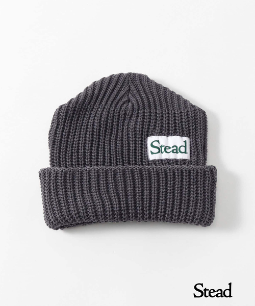 JOURNAL STANDARD J.S HOMESTEAD(ジャーナルスタンダードホームステッド)の「J.S.Homestead / Stead VOLUME UP WATCH CAP(ニットキャップ/ビーニー・メンズ・ブラック/チャコールグレー/ピンク・FREE)」の2枚目の写真