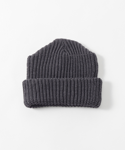 JOURNAL STANDARD J.S HOMESTEAD(ジャーナルスタンダードホームステッド)の「J.S.Homestead / Stead VOLUME UP WATCH CAP(ニットキャップ/ビーニー・メンズ・ブラック/チャコールグレー/ピンク・FREE)」の4枚目の写真