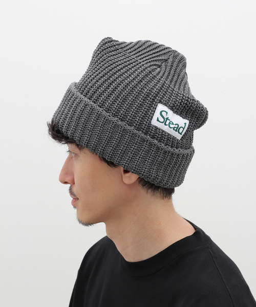 JOURNAL STANDARD J.S HOMESTEAD(ジャーナルスタンダードホームステッド)の「J.S.Homestead / Stead VOLUME UP WATCH CAP(ニットキャップ/ビーニー・メンズ・ブラック/チャコールグレー/ピンク・FREE)」の12枚目の写真