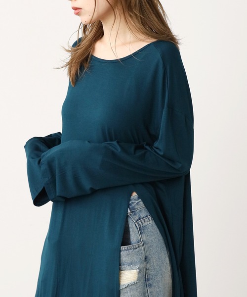 ROOPTOKYO(ループトウキョウ)の「シアー長袖トップス(Tシャツ/カットソー・レディース・ブラック/ネイビー/ブラウン・FREE)」の6枚目の写真