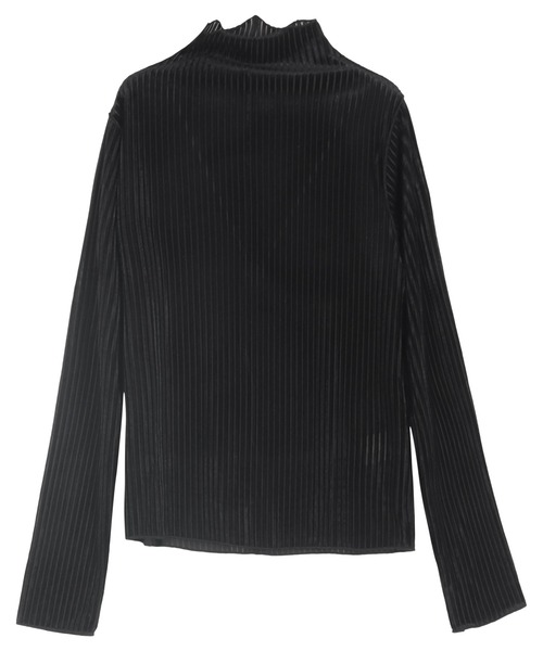 KOBE LETTUCE(コウベレタス)の「前後2wayベロアセンターシームトップス(Tシャツ/カットソー・レディース・ライトグレー/モカ/オレンジ/ブラック/ブルー・M)」の14枚目の写真