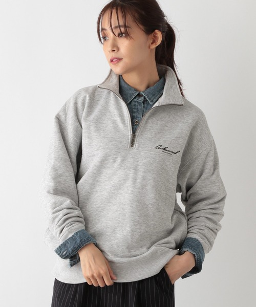 GLOBAL WORK（グローバルワーク）の「乾きやすいスウェット/ハーフZIP