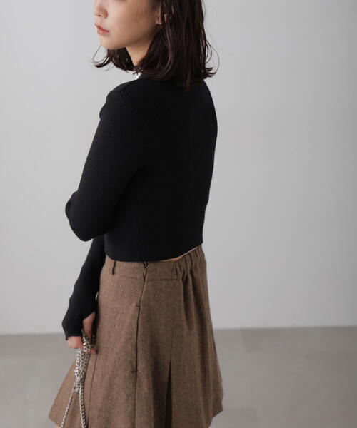 FREE'S MART(フリーズマート)の「◆〈洗える〉マシンウォッシャブルハイネックショート丈ニット(ニット/セーター・レディース・ブラック/グレー/ブルー/ホワイト・FREE)」の7枚目の写真