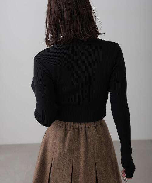 FREE'S MART(フリーズマート)の「◆〈洗える〉マシンウォッシャブルハイネックショート丈ニット(ニット/セーター・レディース・ブラック/グレー/ブルー/ホワイト・FREE)」の8枚目の写真